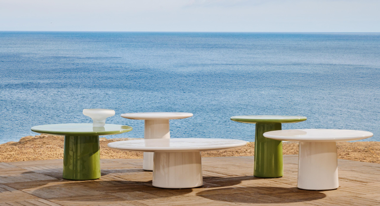 Kave Home Albanella salontafel Ø85 wit
