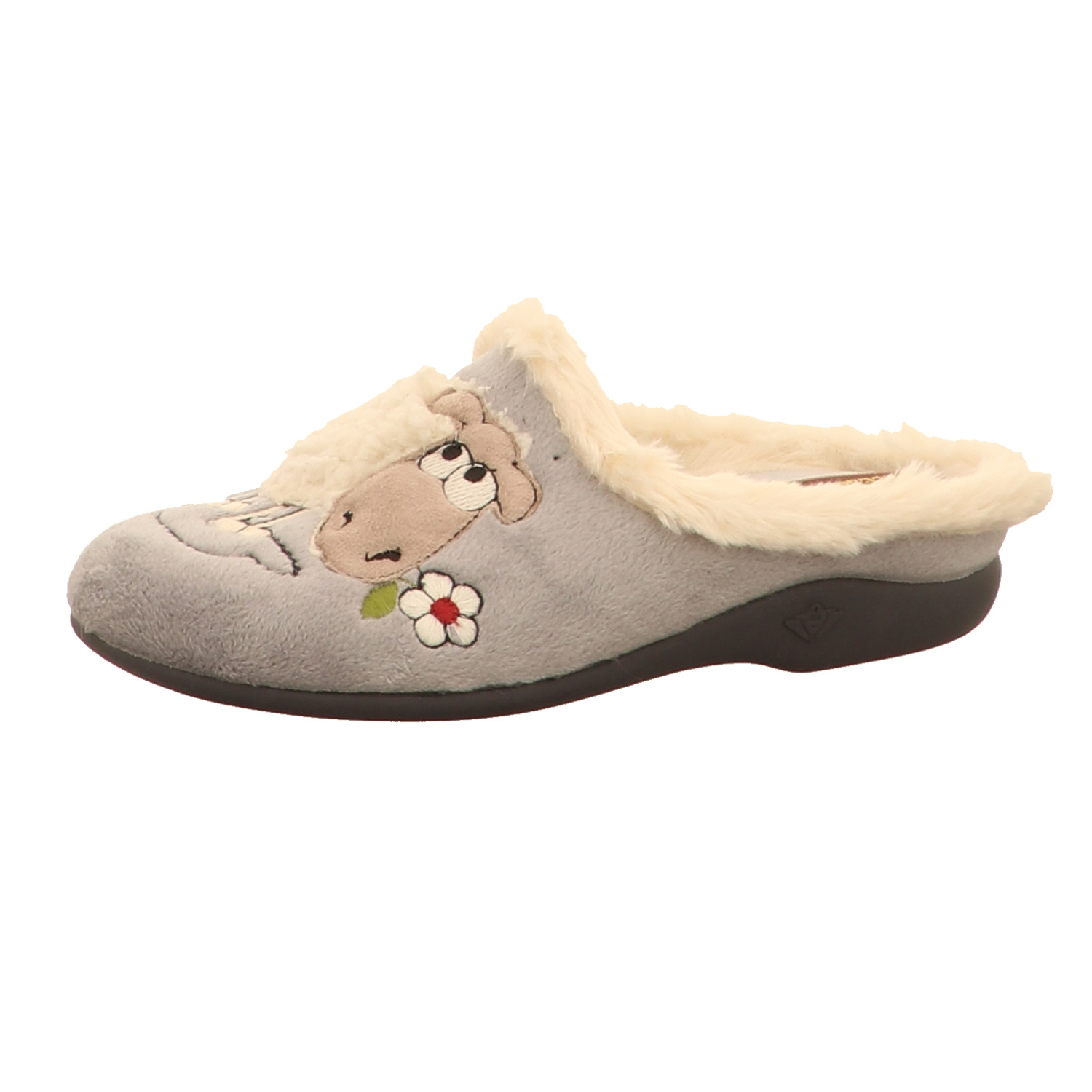 Francesca/o Pantoffel grau