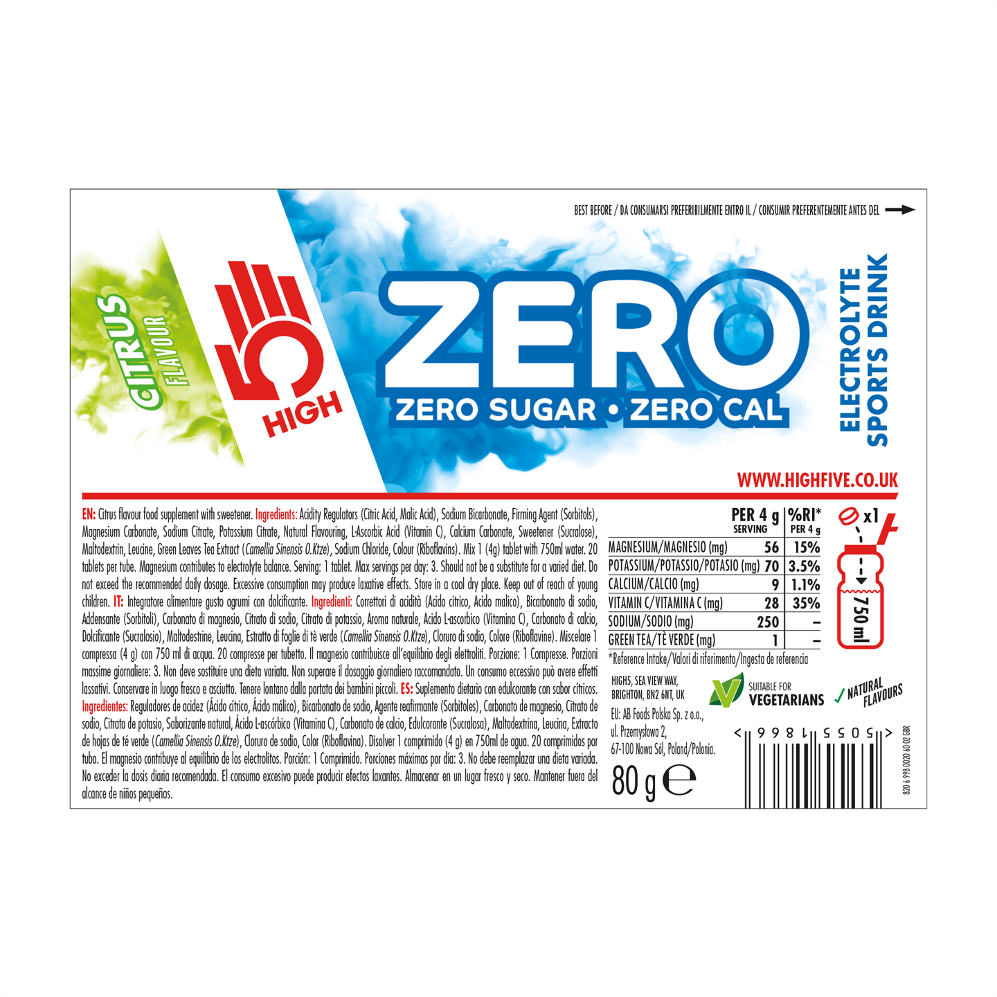 High5 Zero Zero Sitrus