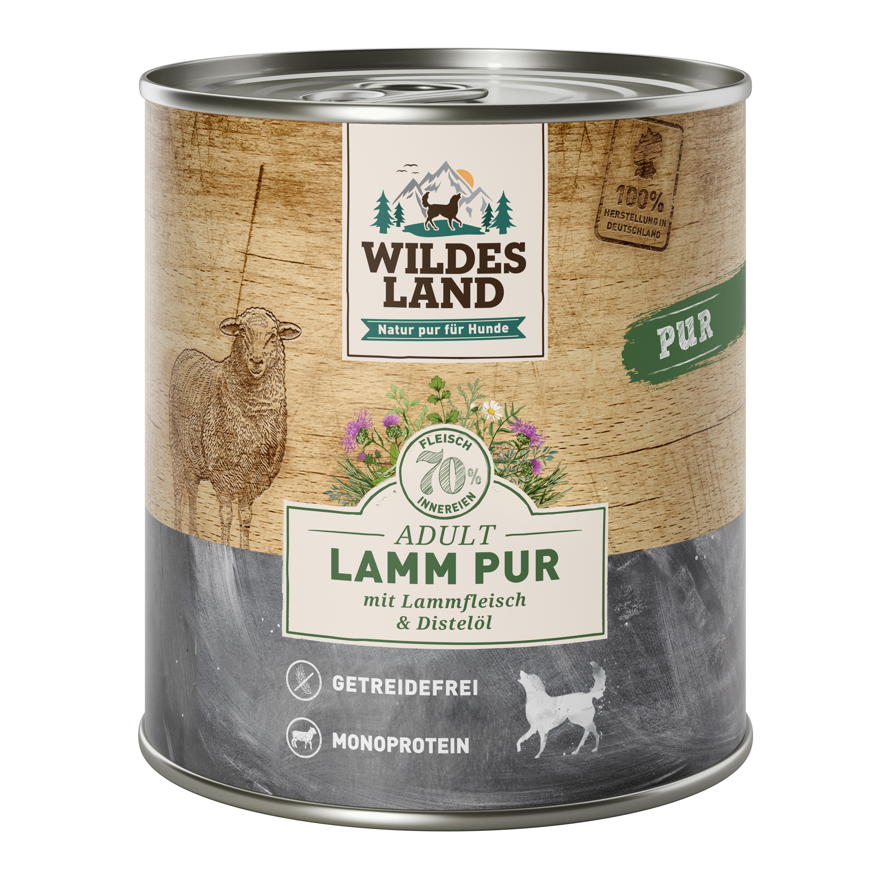 Carne de cordeiro pura com óleo de cártamo 800 g