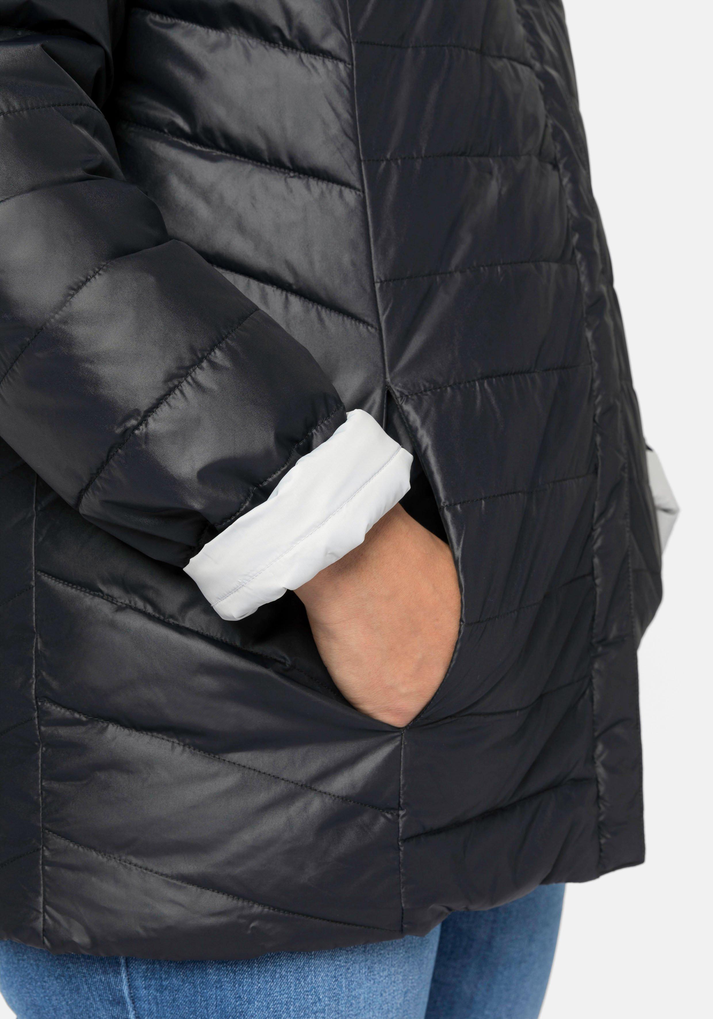 Wendejacke mit Kapuze, beidseitig tragbar