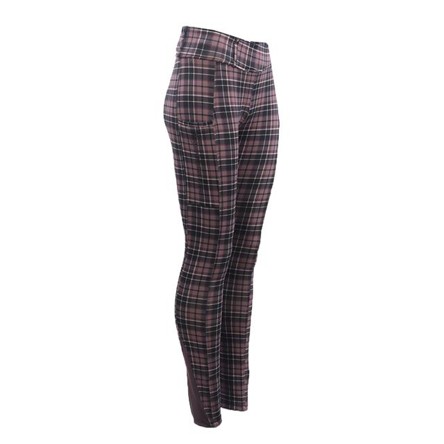 Paardrijlegging Montar MOCheri Cosy Peach Checked Winter Full Grip Donkerpaars
