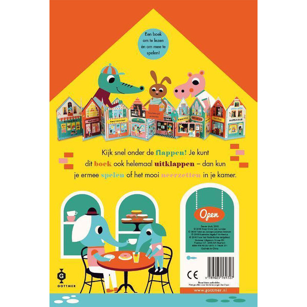 Uitgeverij gottmer flapjesboek - de winkelstraat