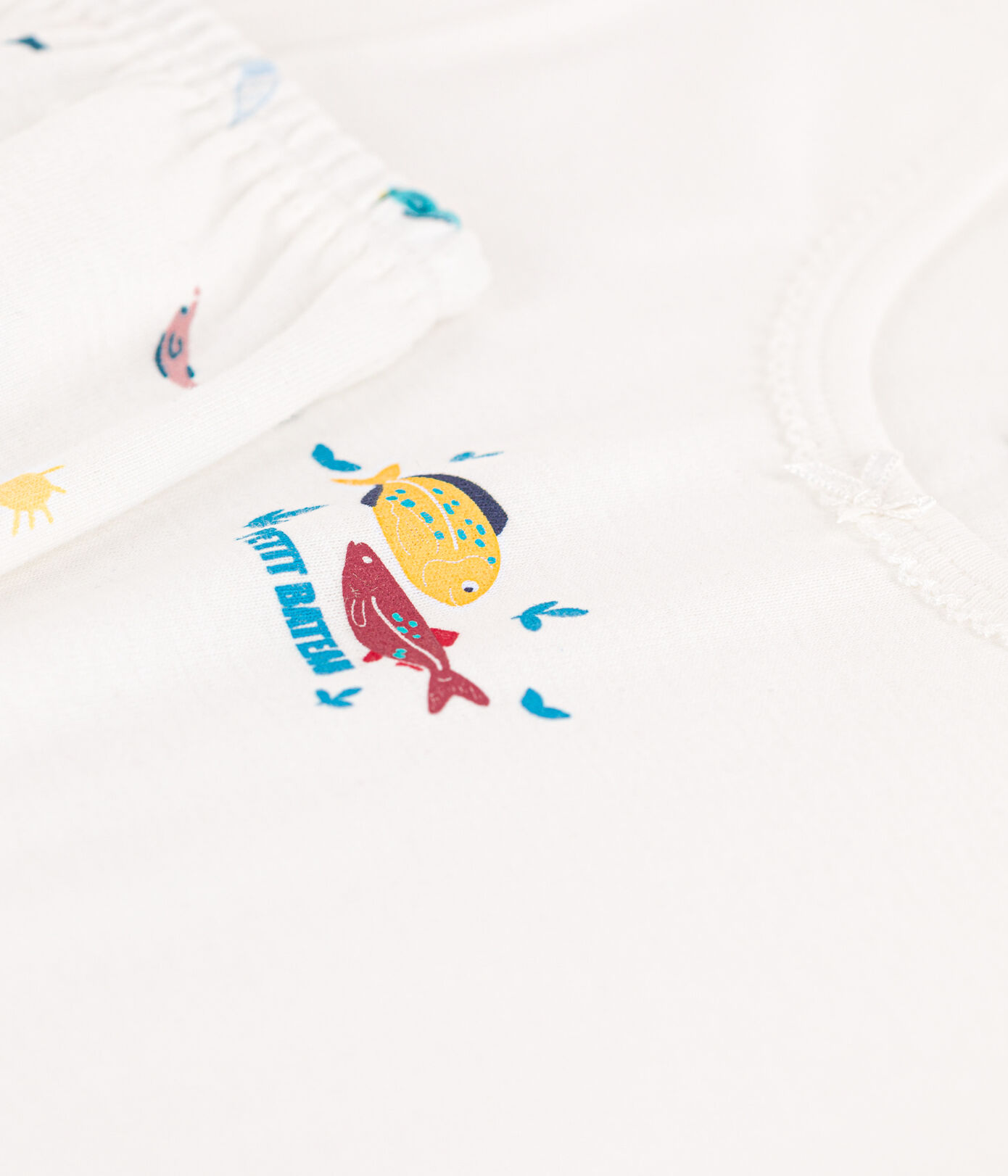 Pyjacourt animaux marins en coton petite fille