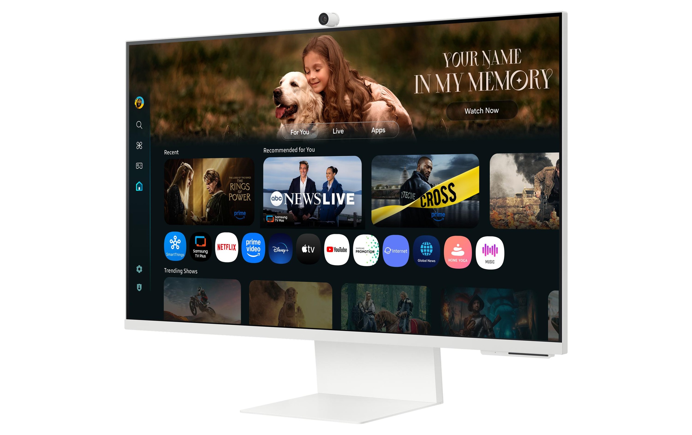 Samsung LCD-Monitor »Monitor M8 LS32FM801UUXEN« 81,28 cm/32 ″  3840 x 2160 px 60 Hz Webcam