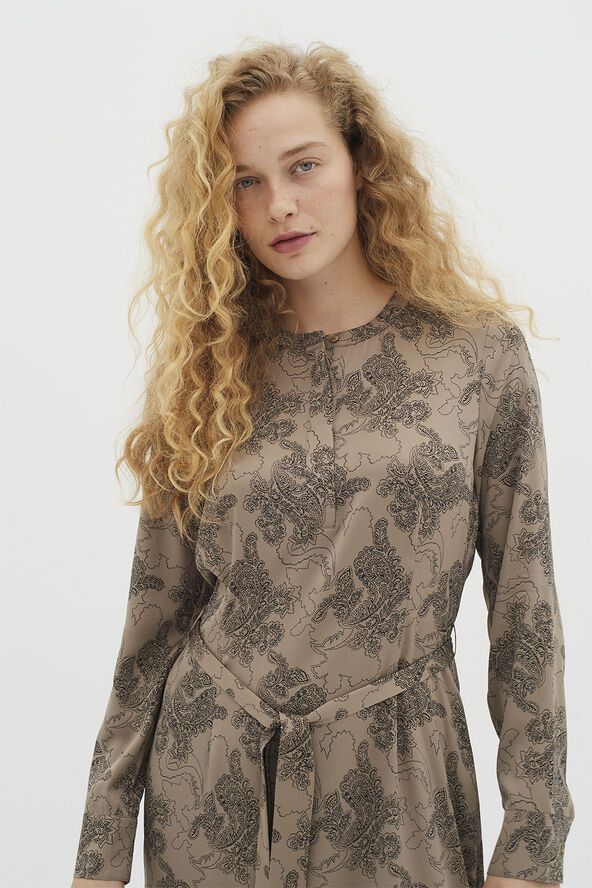 InWear LikoIW Print Dress Paisley desert taupe