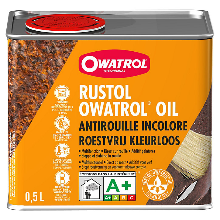 Anti-rouille extérieur Rustol Owatrol incolore 500ml