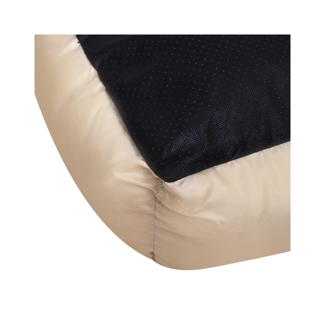 VidaXL Hundebett beige und dunkelbraun 48 cm, 48 cm, 18 cm