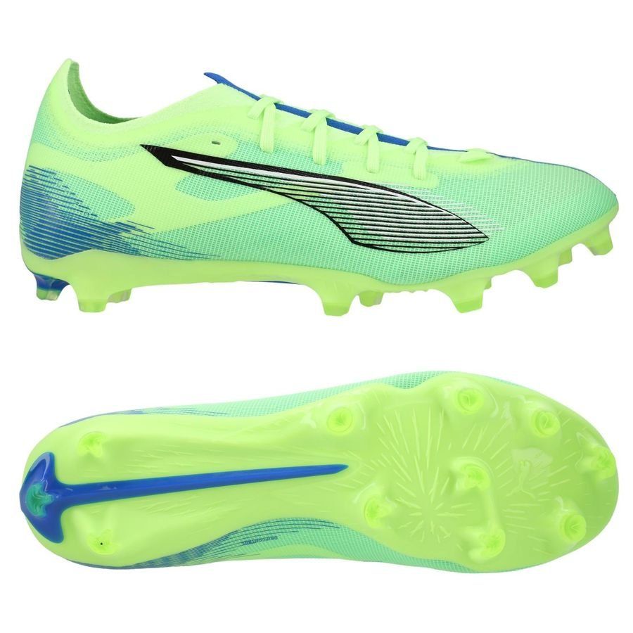 PUMA Ultra 5 Match FG/AG Lights Out - Fizzy Apple/Blanc/Bleu