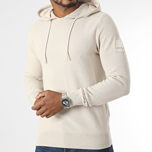 Pull Capuche Classic Twill Knit Beige