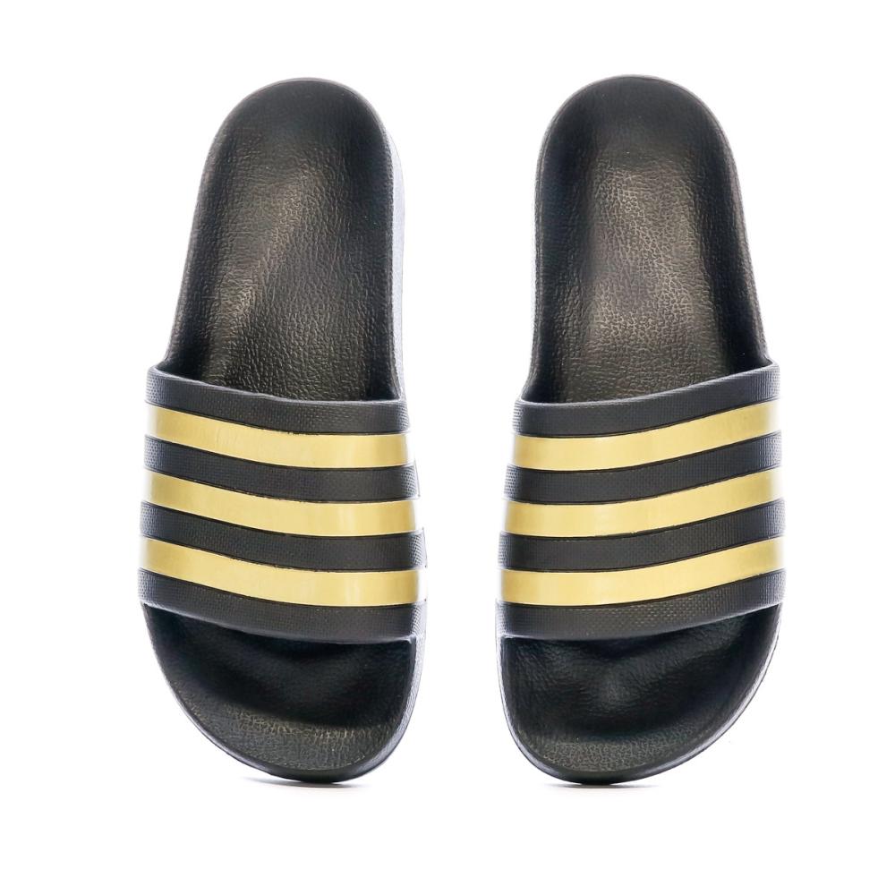 Adidas Claquettes Noir/Doré Homme Adidas Adilette Aqua