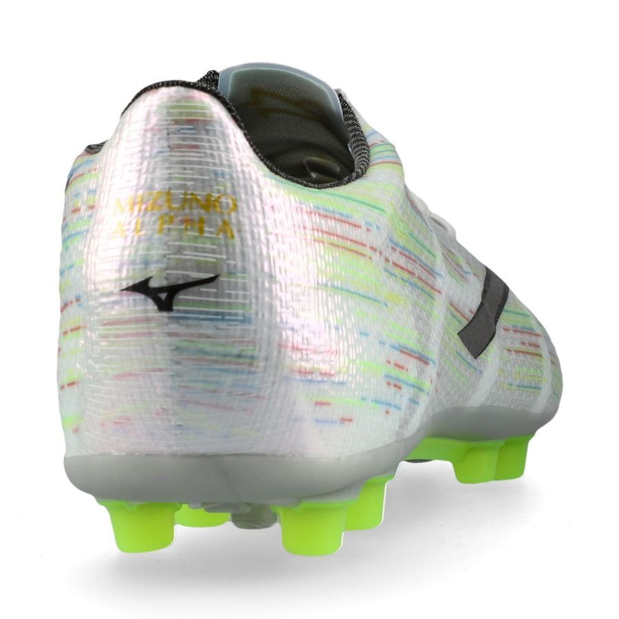 Mizuno Alpha II Made in Japan AG - Blanc/Silver Iridescent/Noir