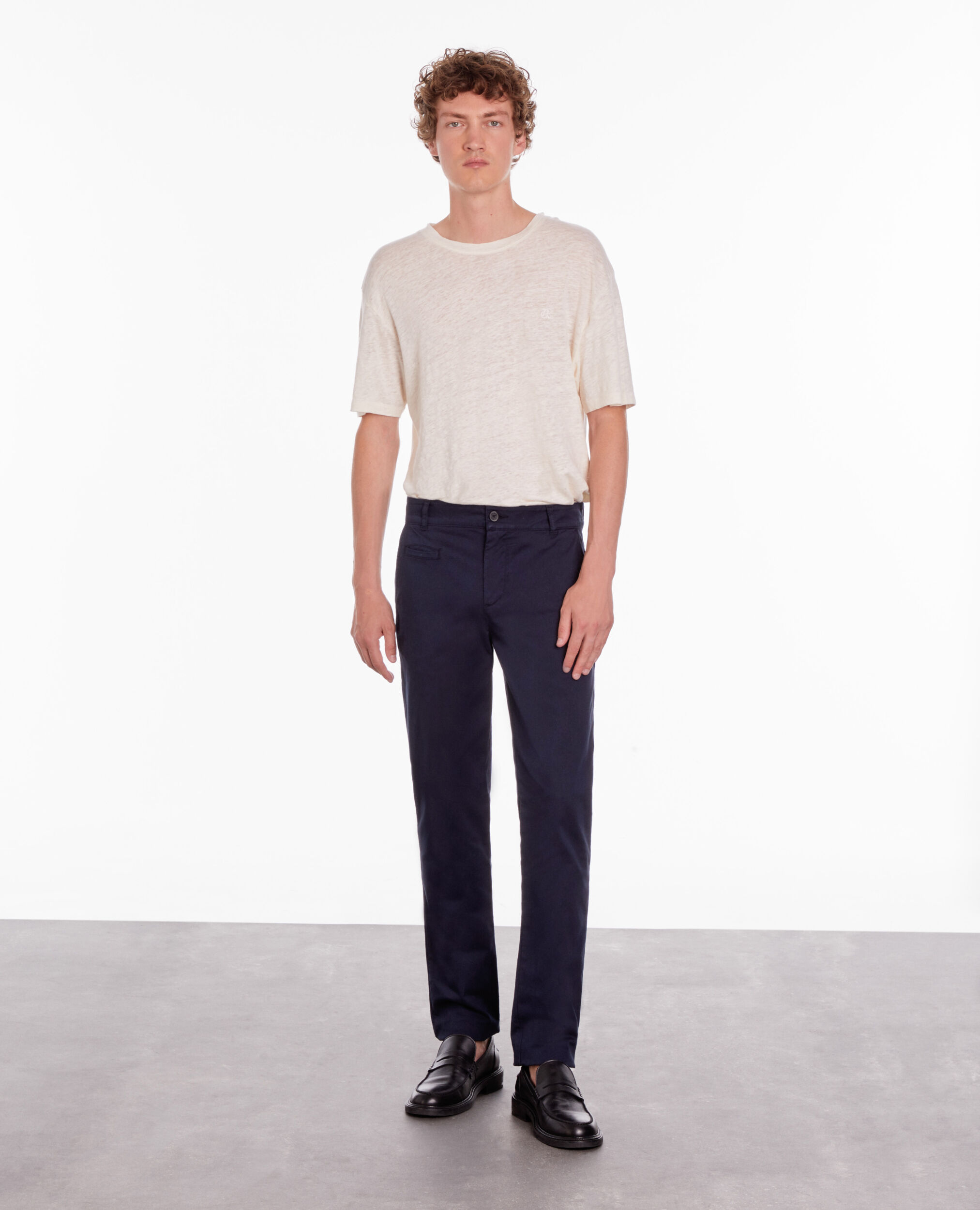 Pantalon chino bleu marine