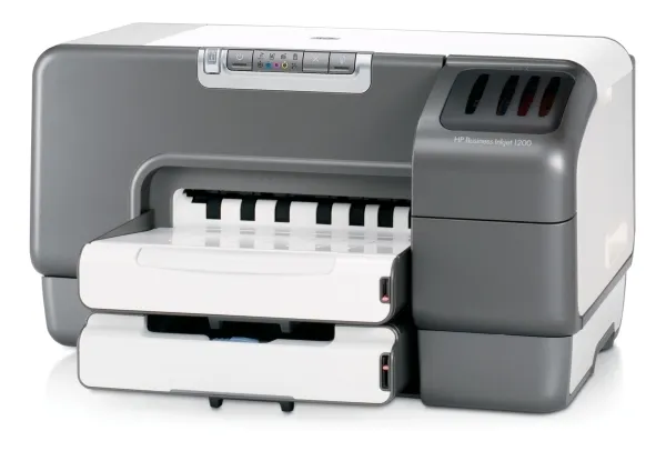 HP Business Inkjet 1200dtn - Printer - farve - Duplex - blækprinter - A4/Legal - 1200 dpi - op til 28 spm (mono) / op til 8.1 spm (farve) - kapacitet: 400 ark - parallel, USB, LAN