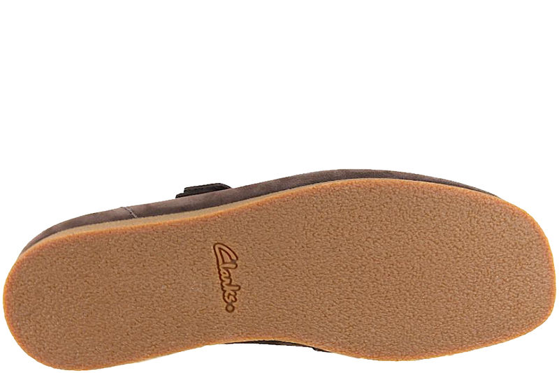 CLARKS WALLABEE EVO G SKO I MØRKEBRUNT SKIND