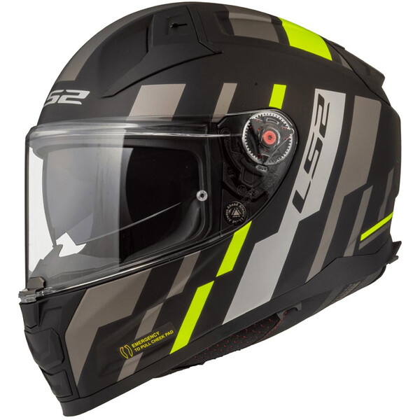 LS2 - Casque FF811 Vector II Tron Noir / Jaune fluo / Mat