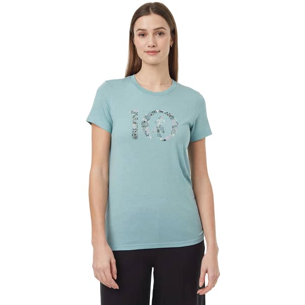 T-shirt TENTREE W WILDFIELDS TEN T-SHIRT TOURMALINE BLUE HEATHER/FALCON