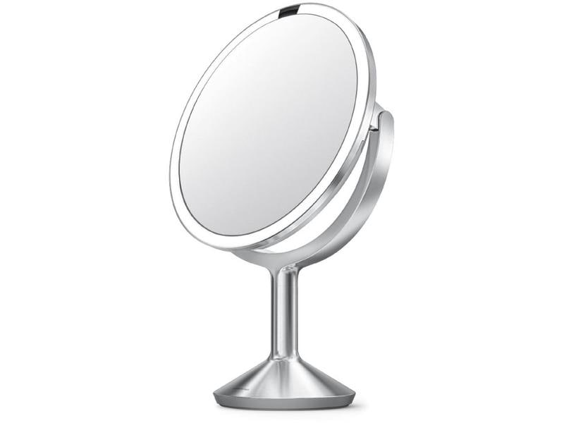 Simplehuman Kosmetikspiegel mit Sensor Trio max Silber Sensorspiegel mit Touch-Helligkeitsregelung
