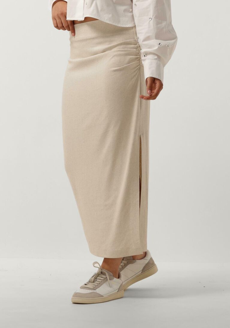 SECOND FEMALE creme second female midirok estivo skirt