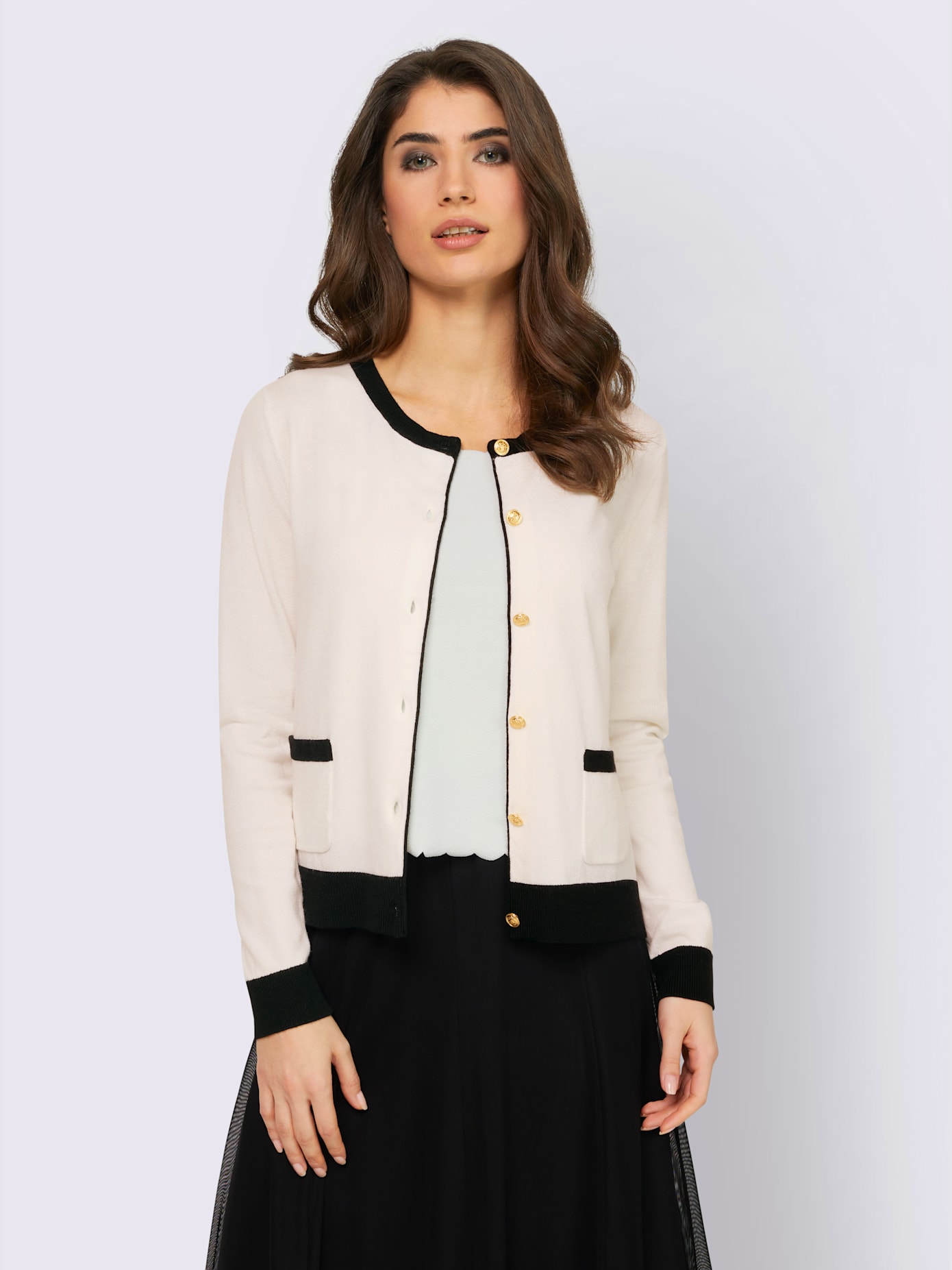Veste en tricot, 2 poches