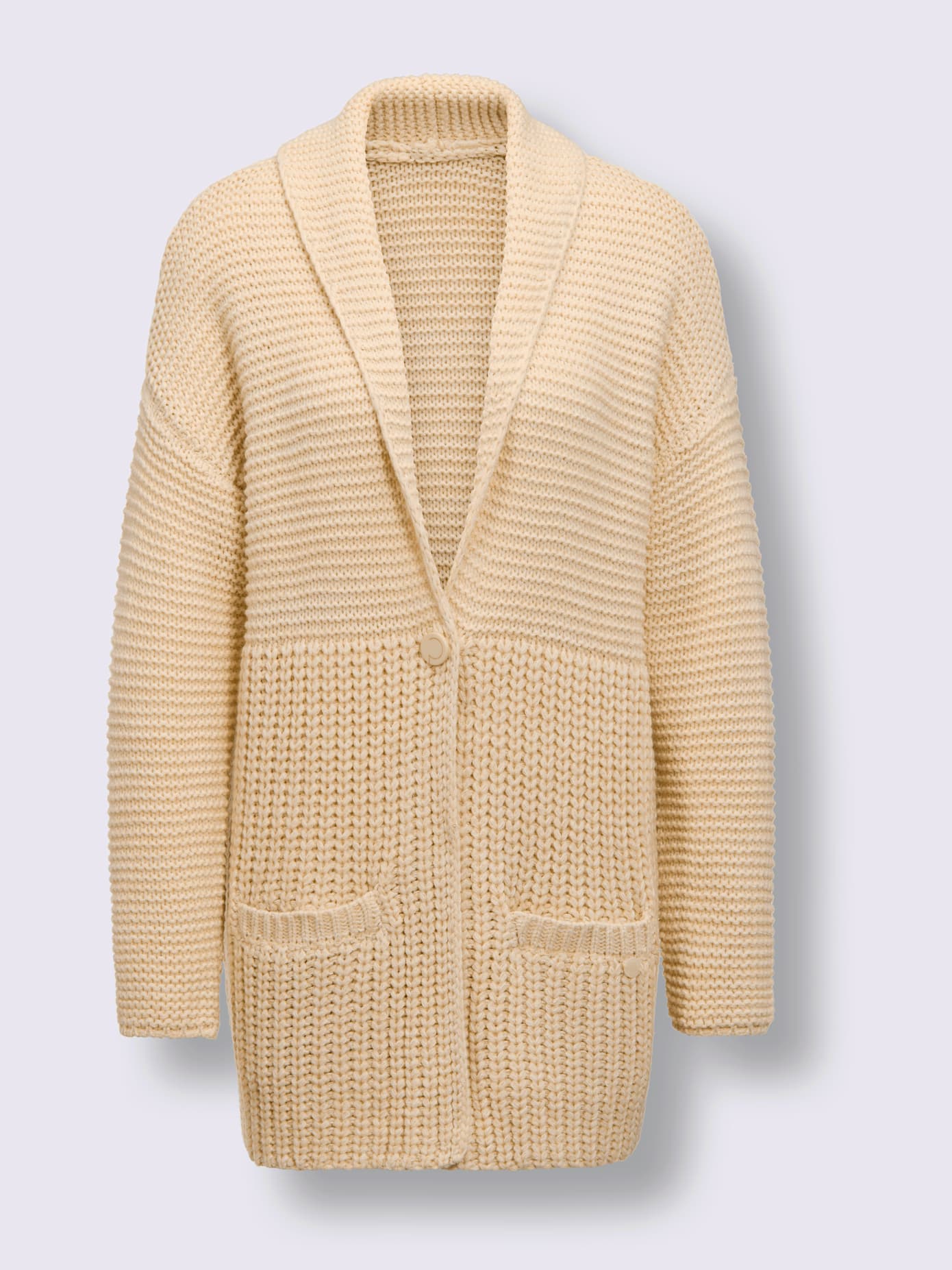 Veste en tricot mérinos/acrylique 30% laine vierge (mérinos)