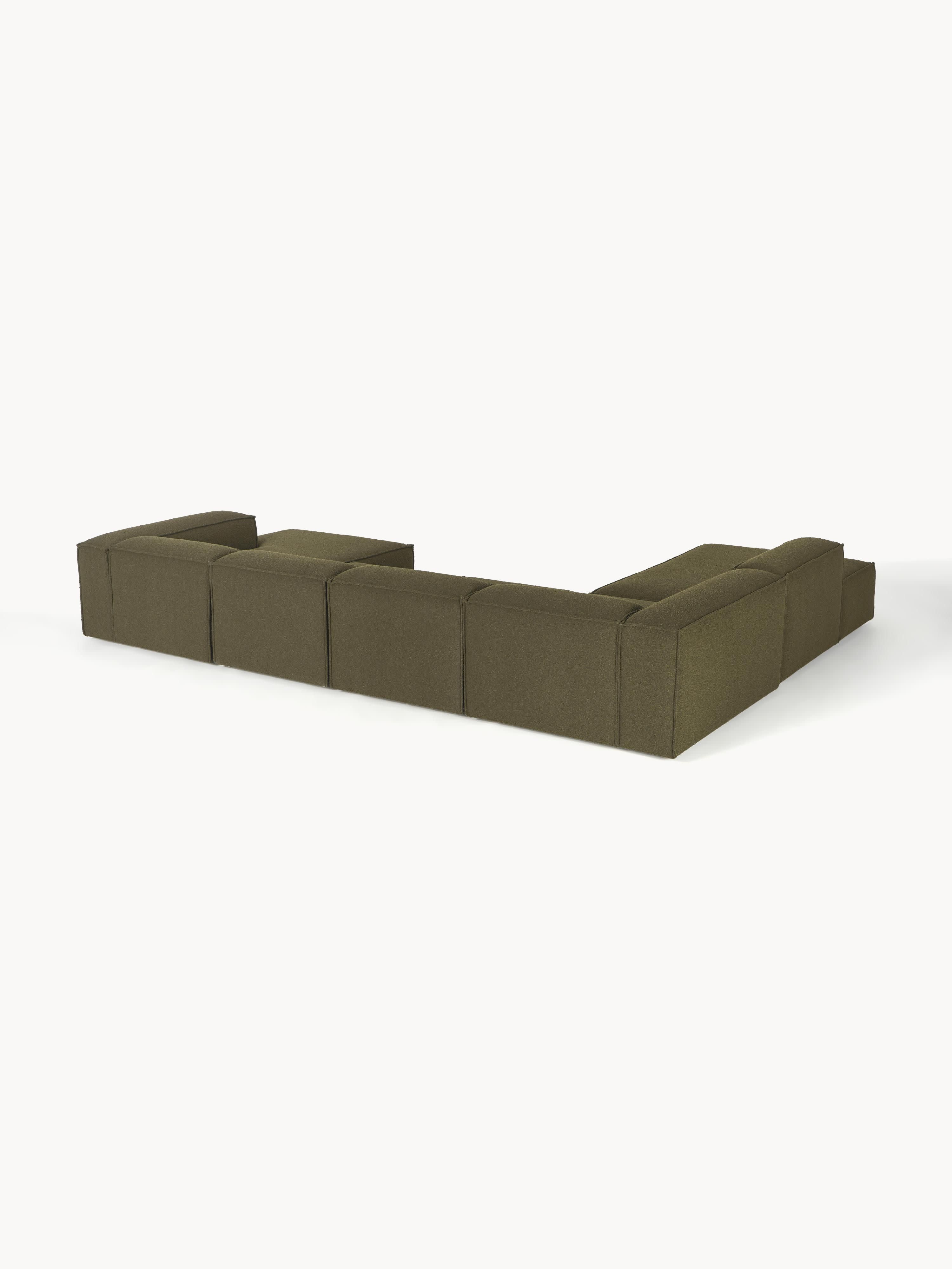 Modulaire U-bank Lennon uit bouclé