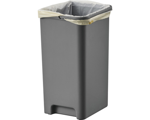 EKO Hana Duo pedaalemmer, 2 compartimenten, 20 l, grijs/wit