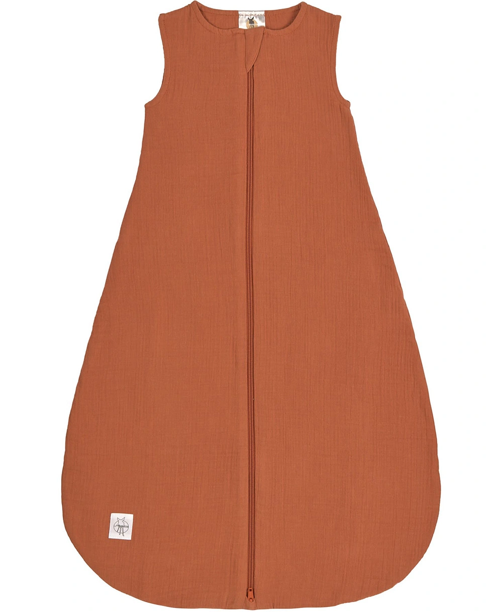 Sommerschlafsack COSY MUSLIN in rust