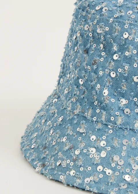 Denim bucket hat blauw (BLW.L)