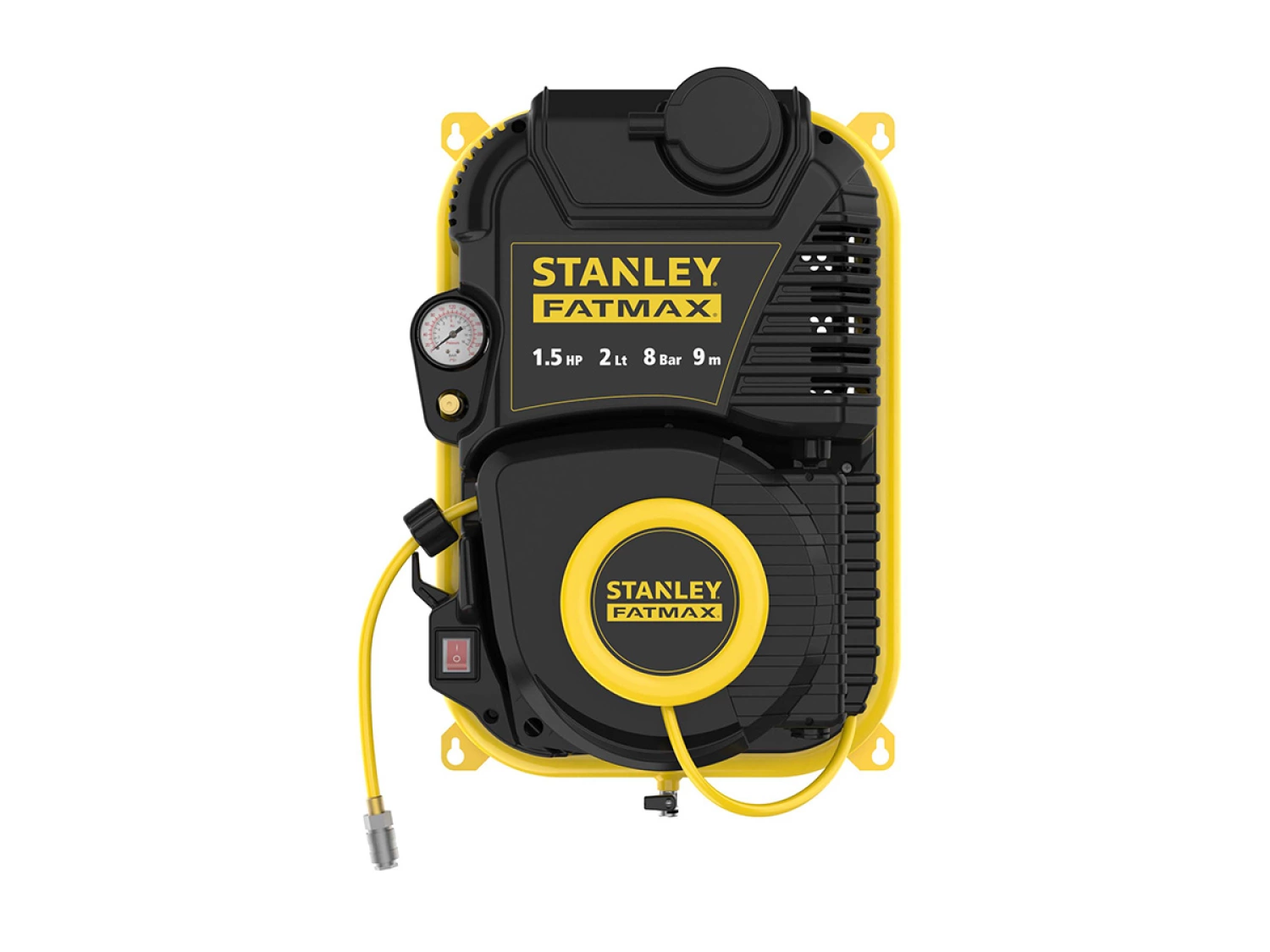Stanley Fatmax 8215410STF585 Wandcompressor - 1,1 kW - 8 Bar - 160L/min - Olievrij