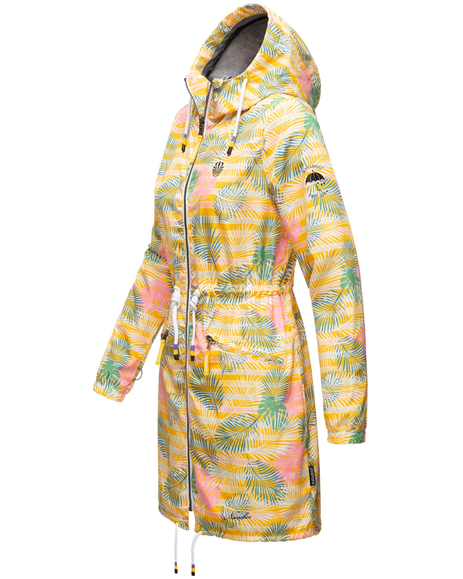 NAVAHOO Damen Funktions Regen Mantel 3 in 1 Outdoor Jacke Übergangsjacke Parella