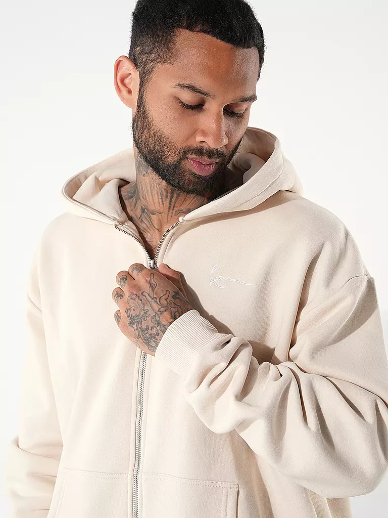 KARL KANI Sweatjacke  beige