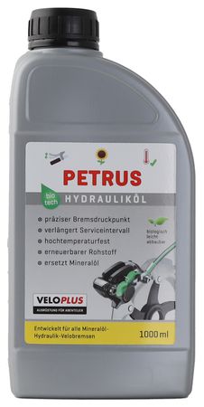 PETRUS HYDRAULIKÖL für Scheibenbremsen 1000 ml, biologisch leicht abbaubar  1000ML