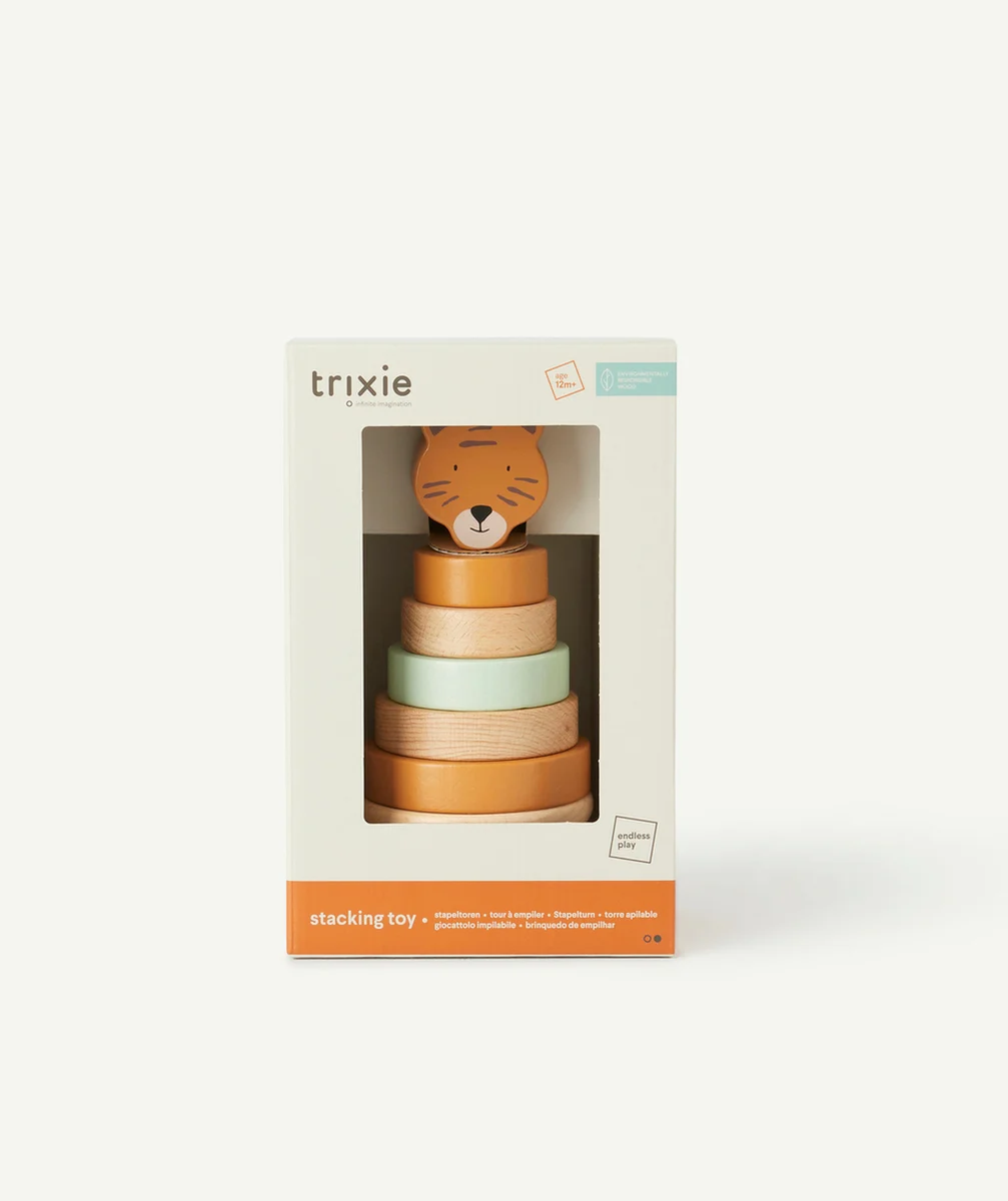 TRIXIETOUR À EMPILER EN BOIS MONSIEUR TIGRE