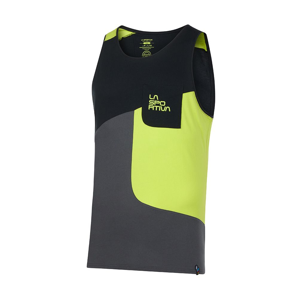 La Sportiva DUDE - Débardeur Homme carbon/lime punch