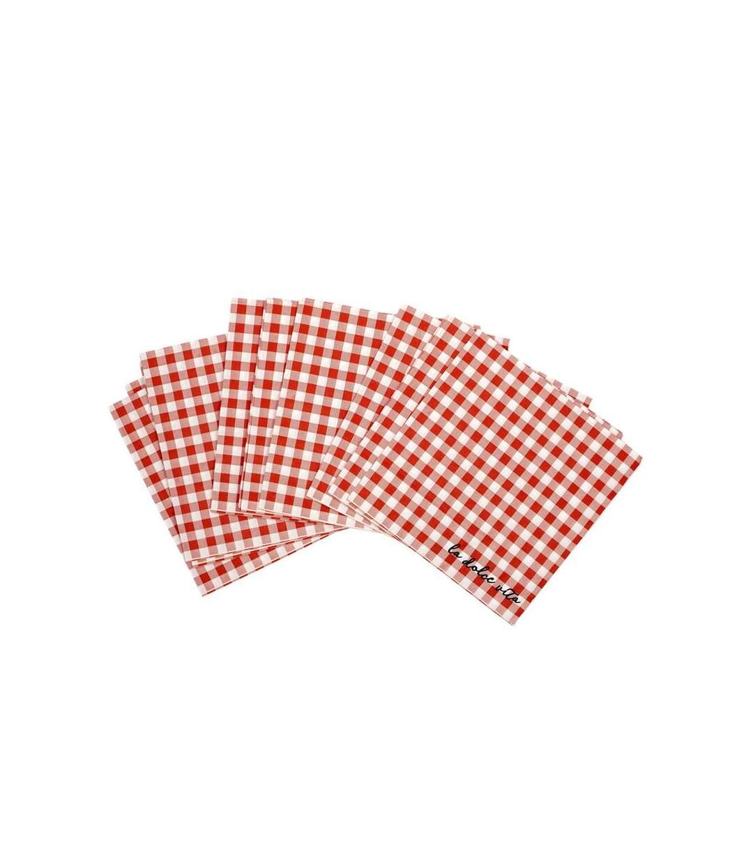 Paris Prix - Lot De 20 Serviettes En Papier dolce Vita 33x33cm Rouge