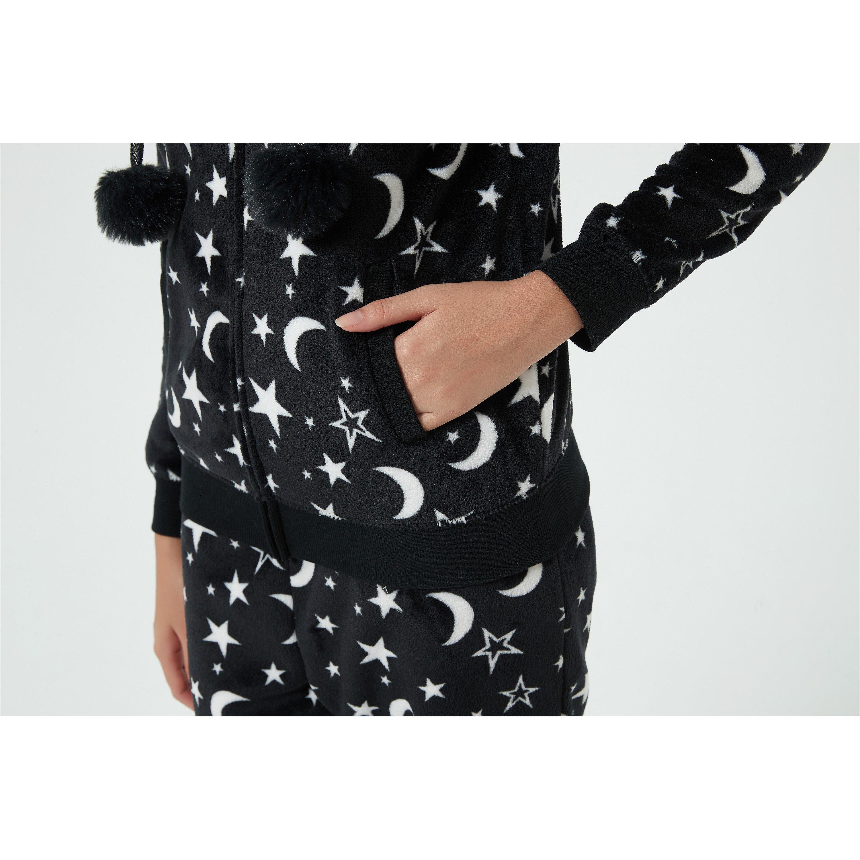 Linea Ladies 4 Piece Star Hooded Lounge Set