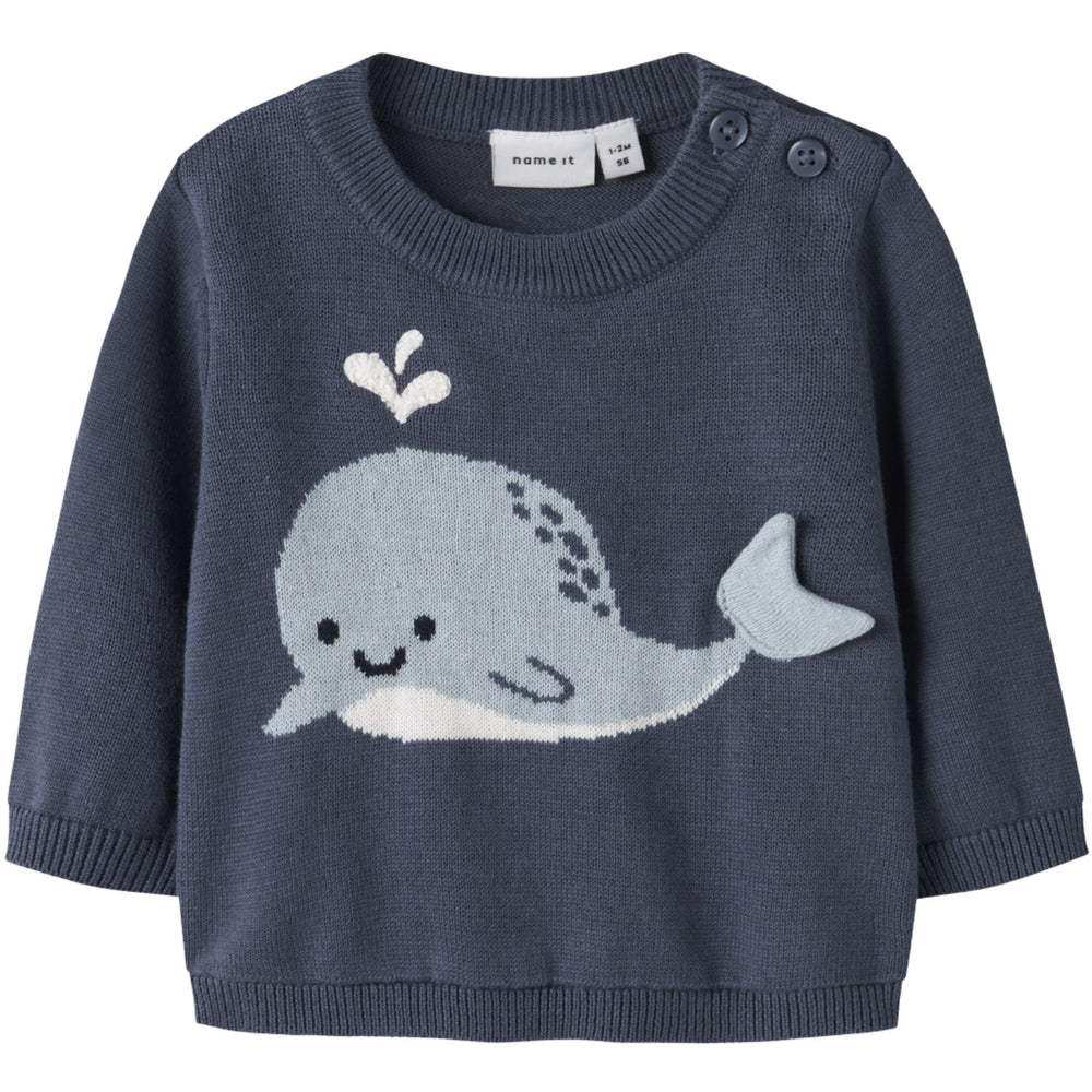 Køb Name It Vintage Indigo Nbmfosea Ls Strik Box