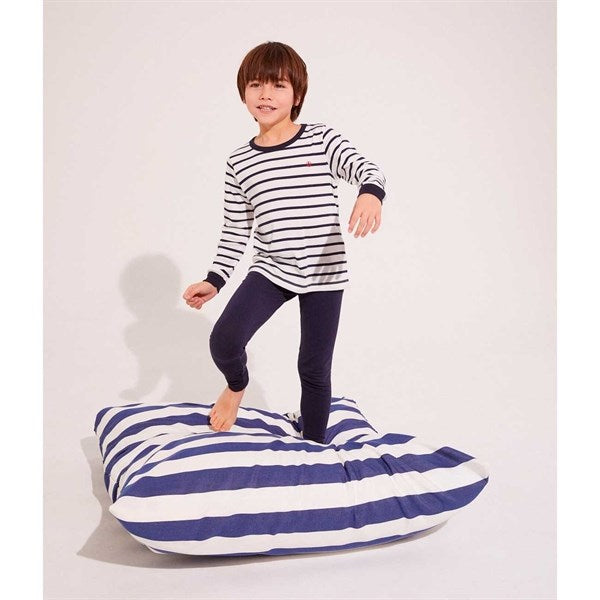 Pyjamas White/Blue Stripes - Petit Bateau