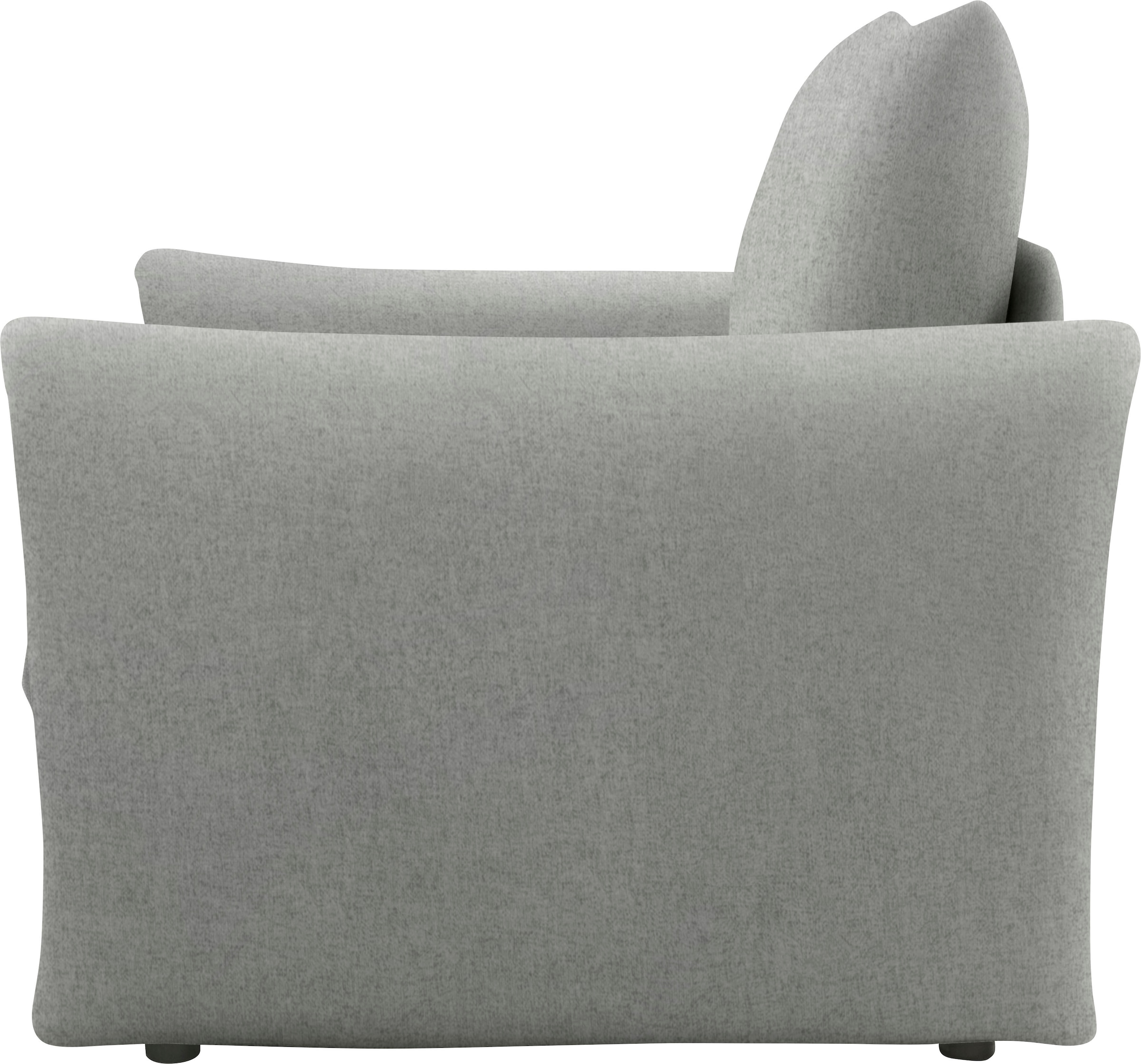 DOMO collection Sessel »700023 wandelbar zum Loungesessel, Relaxliege und Gästebett« Schlaffunktion, Federkern, stabile Liegefläche ca. 70 x 195 cm