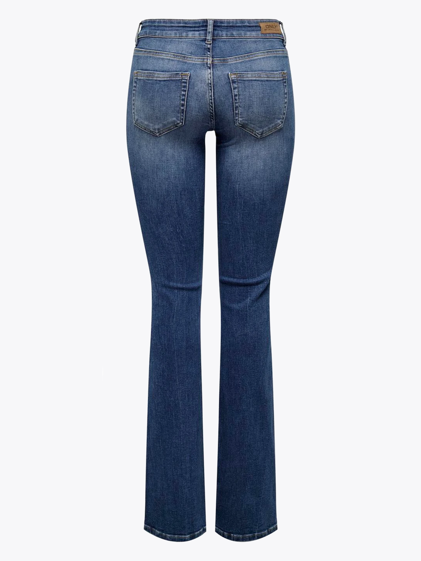 Blush Low Waist Flared Denim