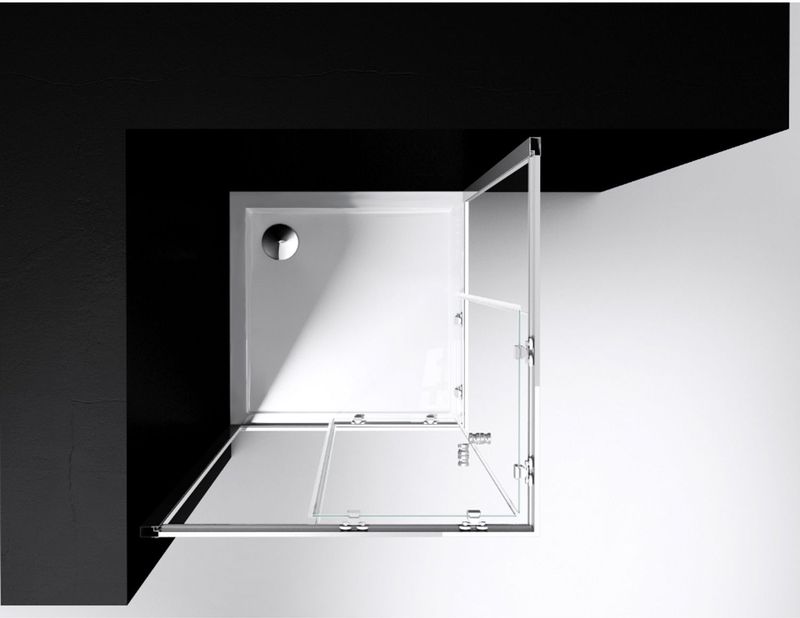 Best Design - Douche Hoekinstap - Aluminium - Helder Veiligheidsglas