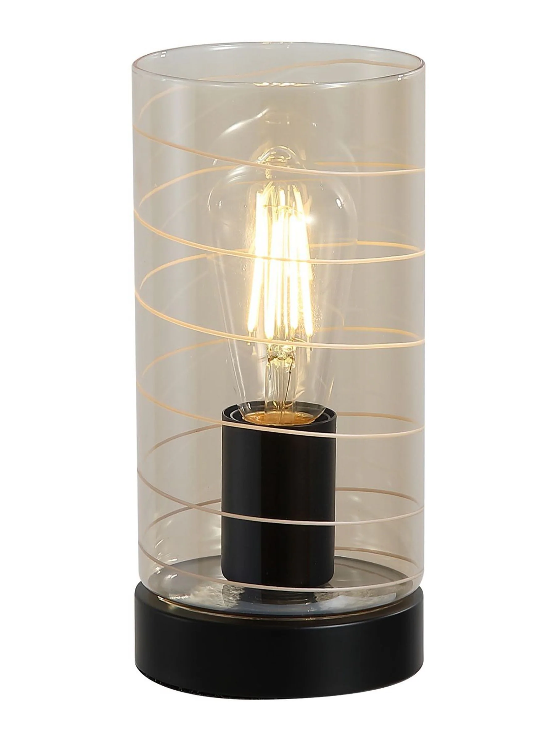 Searchlight 1 Light Glass Table Lamp