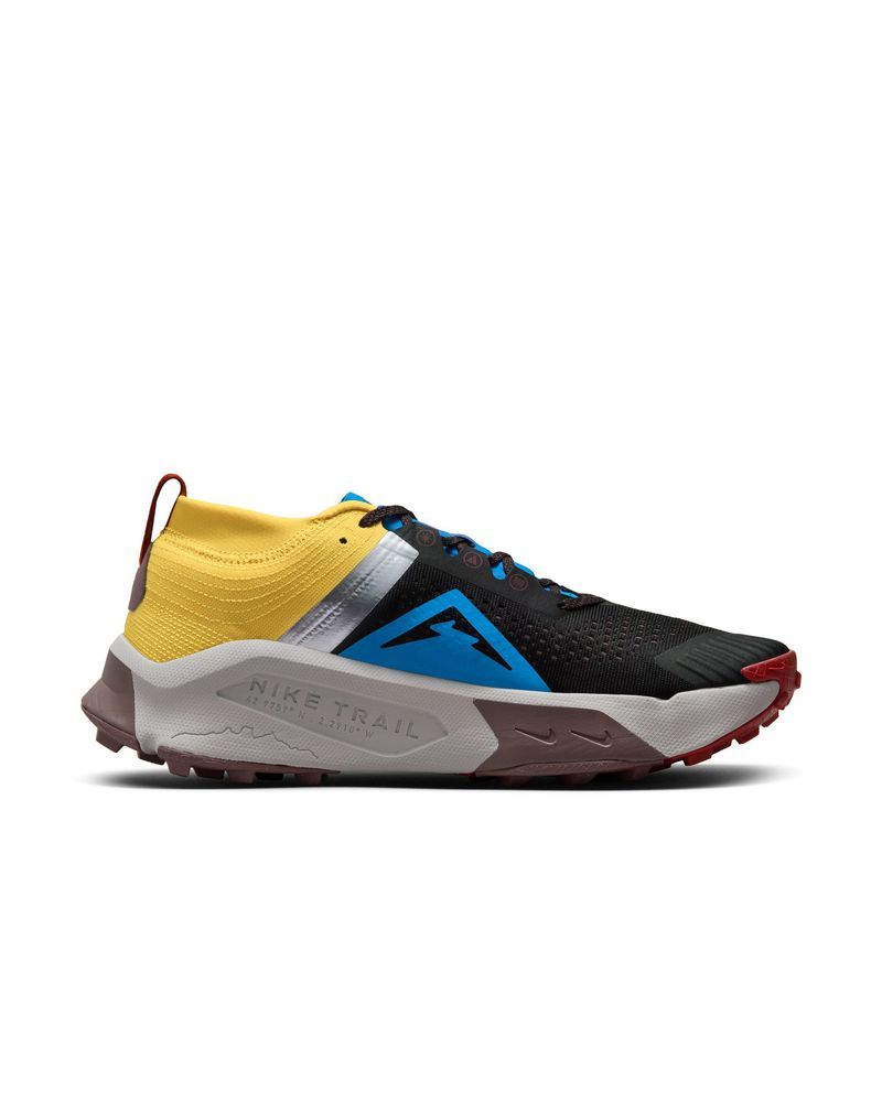 Chaussures de trail Nike ZoomX Zegama Noir/Bleu/Jaune pour homme