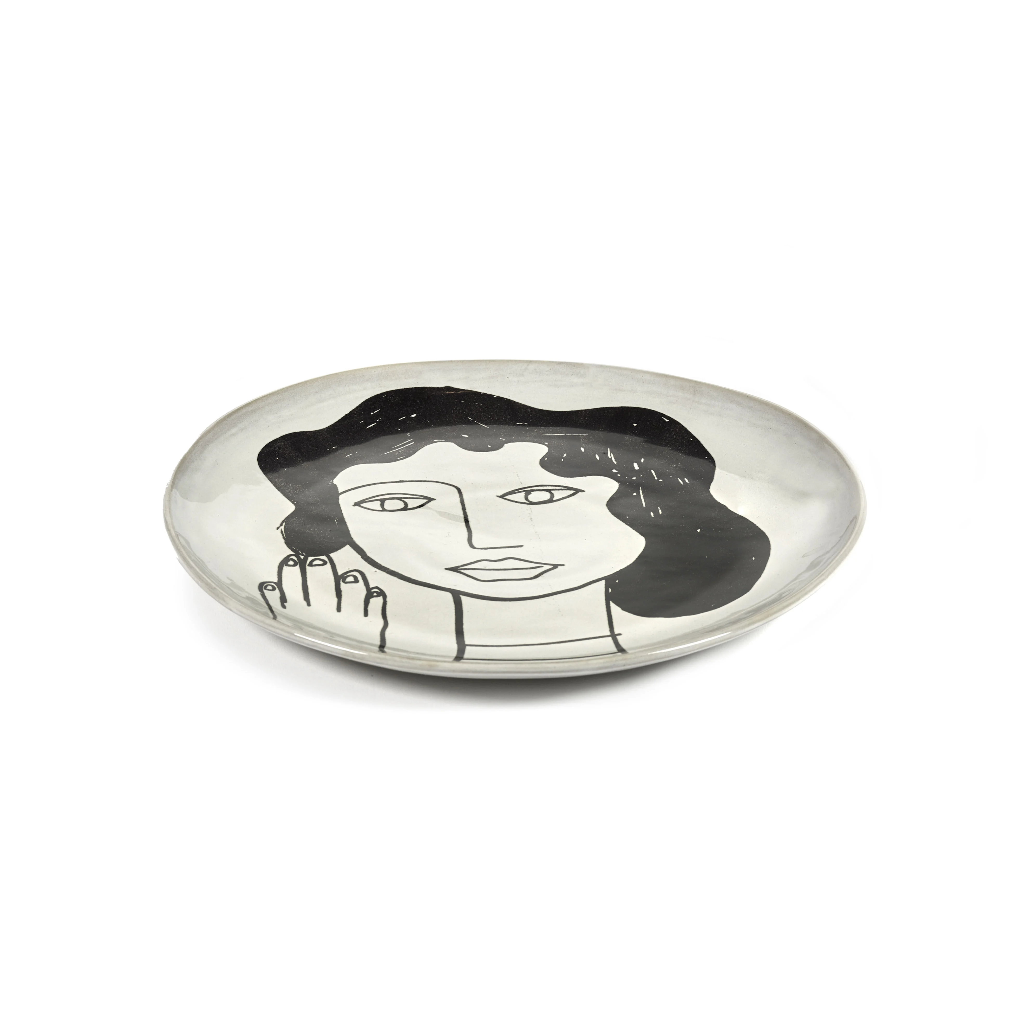 LA MÈRE - Assiette céramique | Blanc