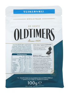 Autodrop Oldtimers Zoute Puntjes Suikervrij 100GR