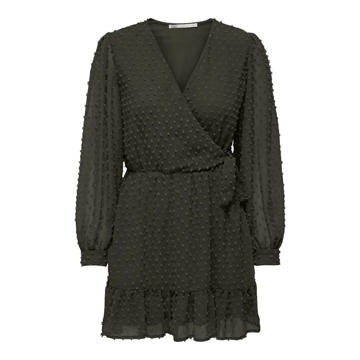 Only Tiva Dobby Wrap Jurk Dames