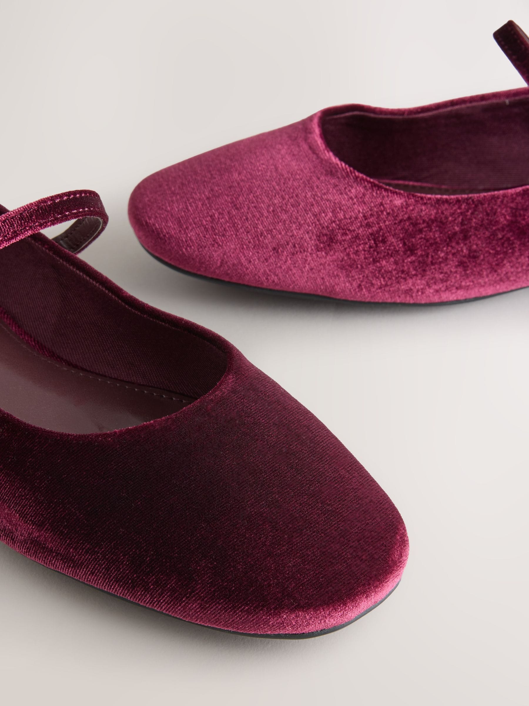 Bordeauxrood - Forever Comfort® Mary Jane-schoenen met vierkante neus