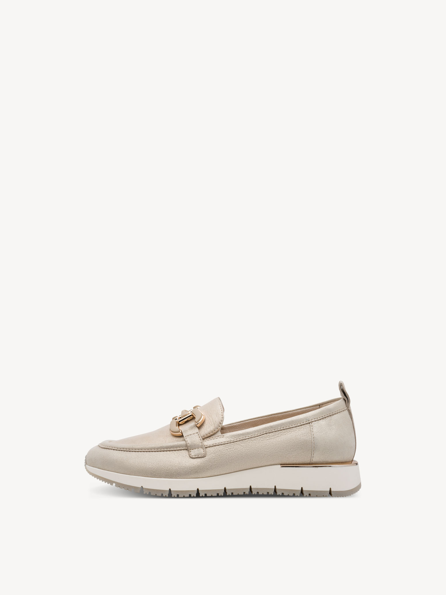 Leren Instappers - beige