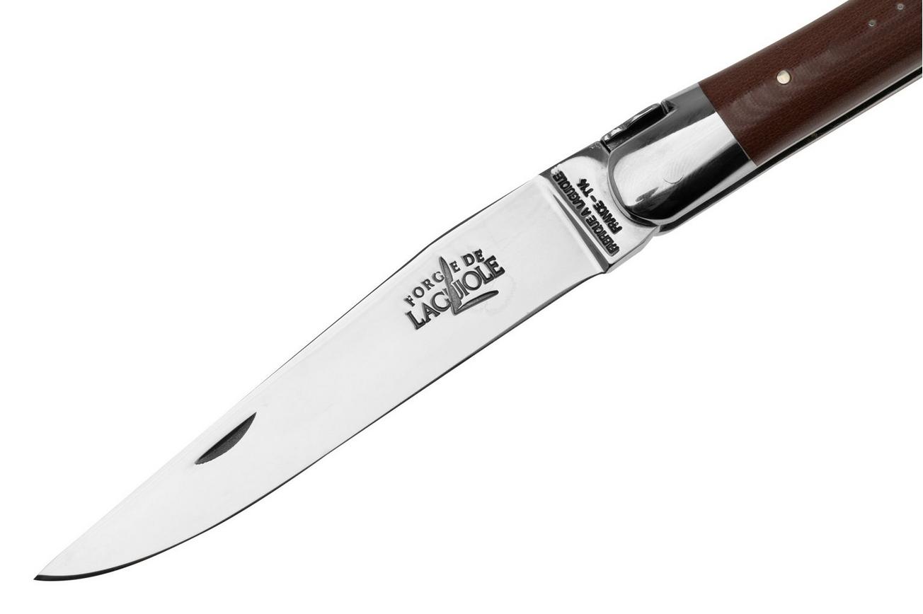 Forge de Laguiole 1211INTCCHOB 11cm, chocoladebruin micarta, laguiolemes